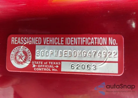 2021 Chevrolet Silverado 1500 Rst z USA, uszkodzony, nr VIN 3GCPWDED0MG474922